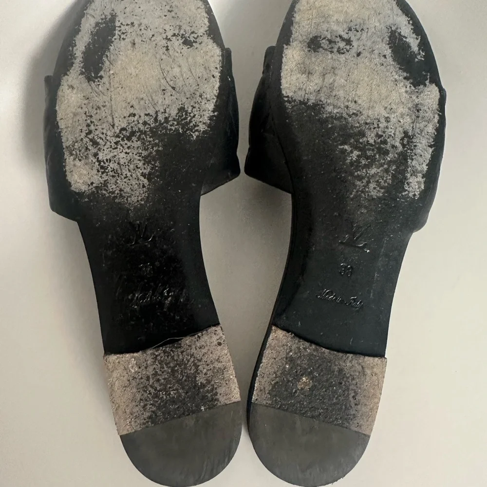 Louis Vuitton Black Slide Sandals - Picture 4 of 9